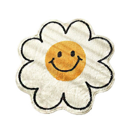 Flower Shaped Cotton Fleece Floor Mat