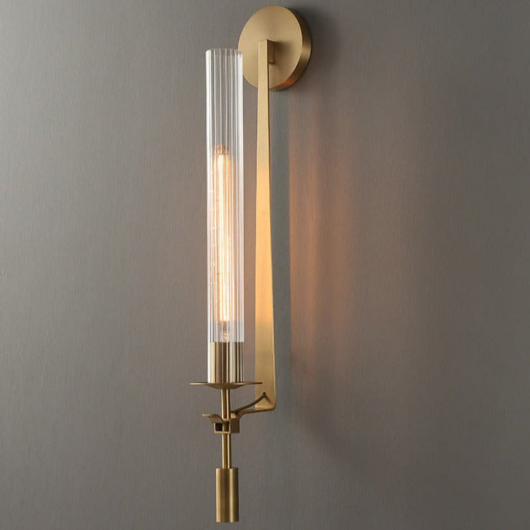 Miravique - Modern Fluted Glass Wall Sconce