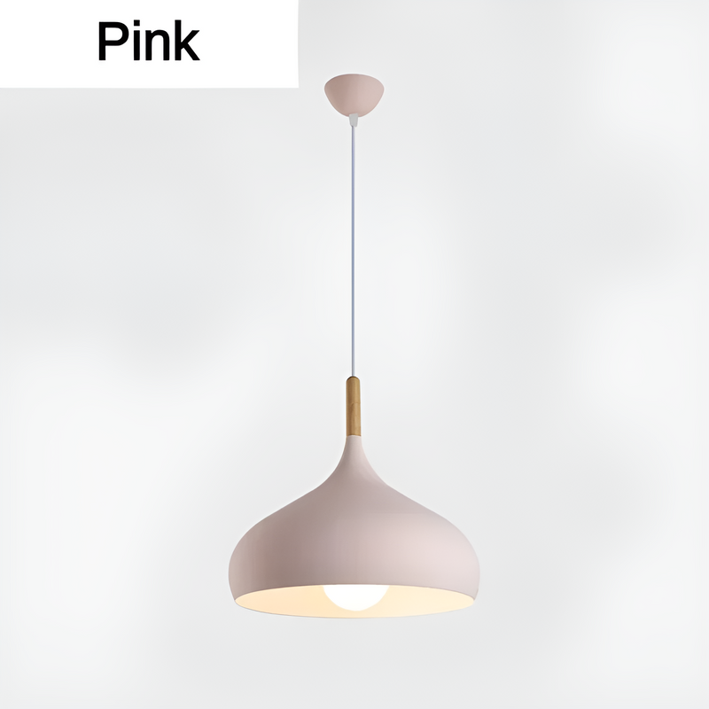 AluPastel Pendant Light - Lively LED Chandelier with One Head