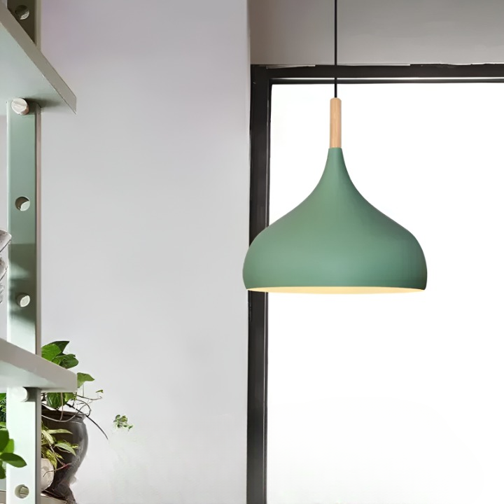 AluPastel Pendant Light - Lively LED Chandelier with One Head