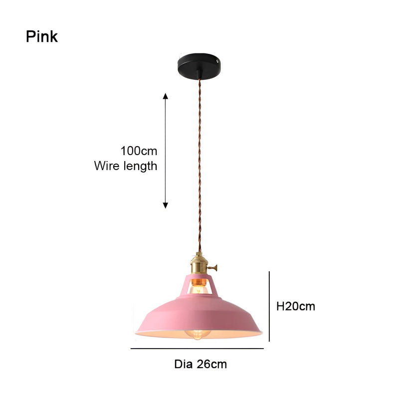 BarnFlare Ceiling Lights - Colorful Industrial LED Macaron Pendant Lamp