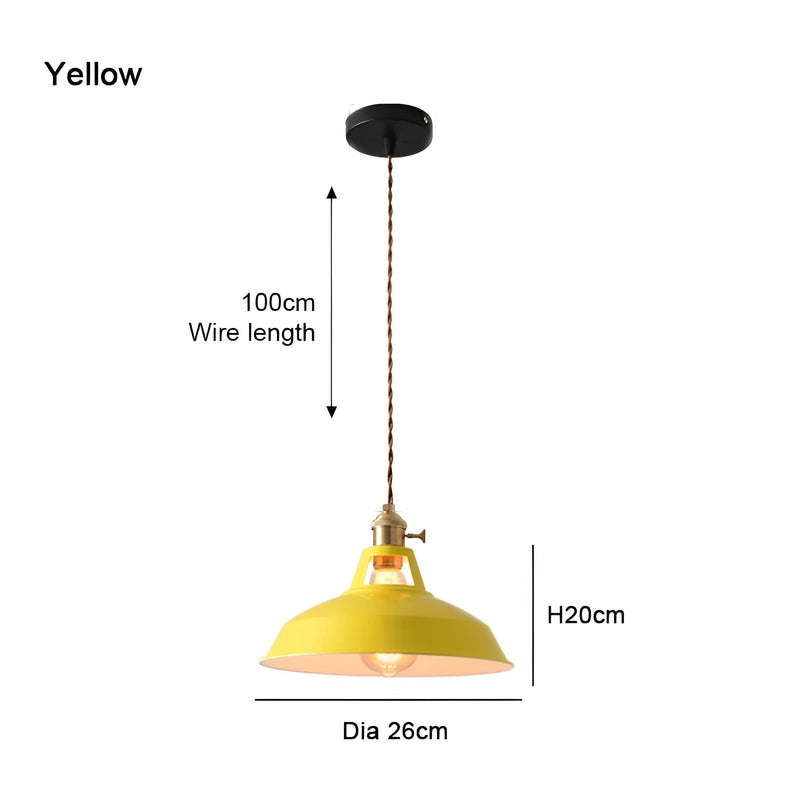 BarnFlare Ceiling Lights - Colorful Industrial LED Macaron Pendant Lamp