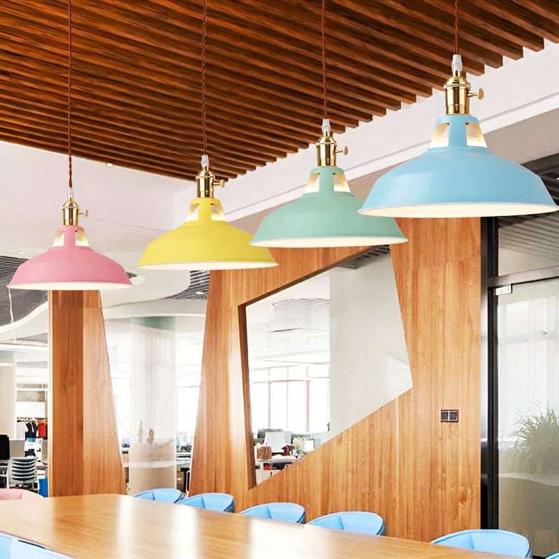 BarnFlare Ceiling Lights - Colorful Industrial LED Macaron Pendant Lamp