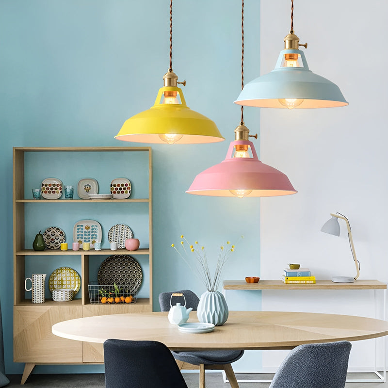 BarnFlare Ceiling Lights - Colorful Industrial LED Macaron Pendant Lamp