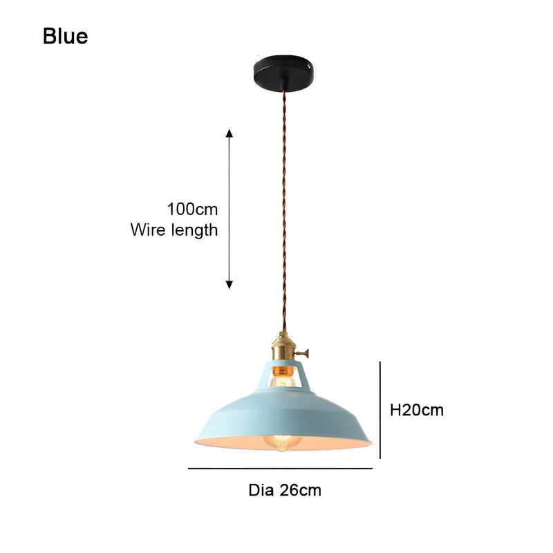 BarnFlare Ceiling Lights - Colorful Industrial LED Macaron Pendant Lamp