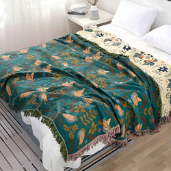 Duvet cover - Boho - Floral Embroidery - Warm blanket