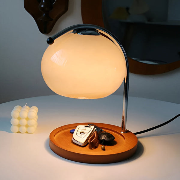 CandleGleam- Dimmable Metal-Glass-Candle Warmer-Lamp with Retro Charm