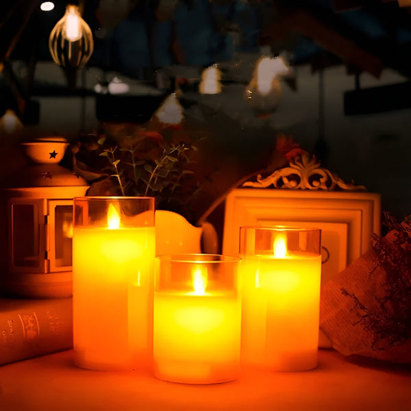 Candle Lamp - Aesthetic flameless LED candles with timer