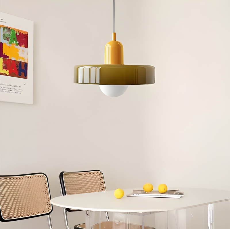 ChicChandelier - Adjustable and colorful hanging glass pendant lights