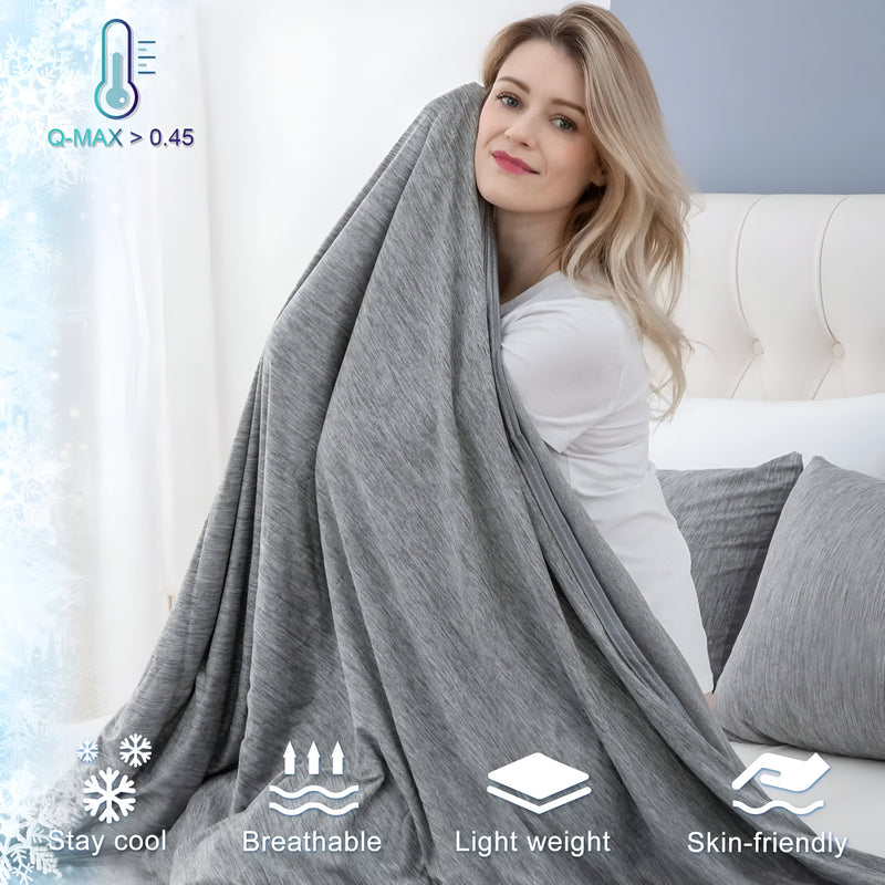 Chilly Cooling Blanket - Cooling Cotton Blanket - Cooling Summer Blanket