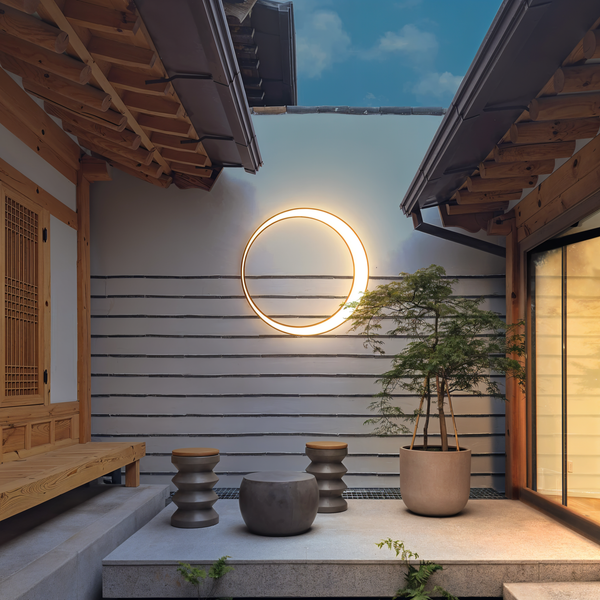 CircuLite Garden Lighting - Waterproof Circular Wall Lights - Outdoor Lights LED