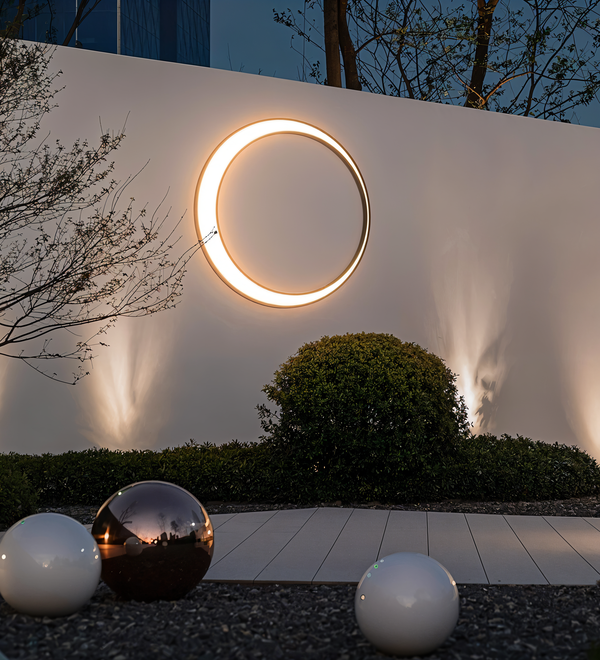 CircuLite Garden Lighting - Waterproof Circular Wall Lights - Outdoor Lights LED