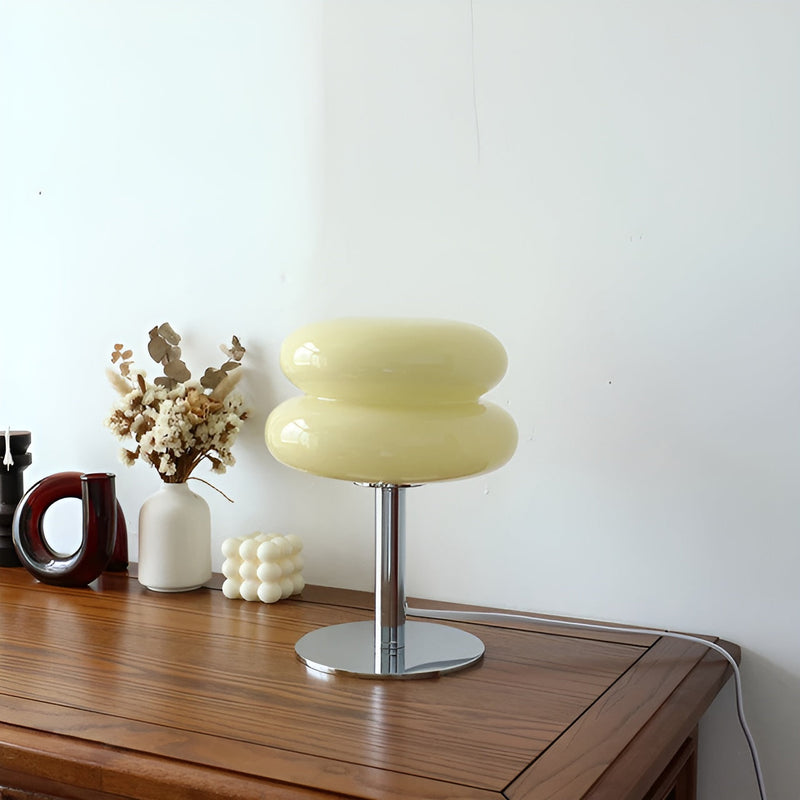 ColorLux Lamp - Elegant Glass Table Lamp for a Lively Room Atmosphere