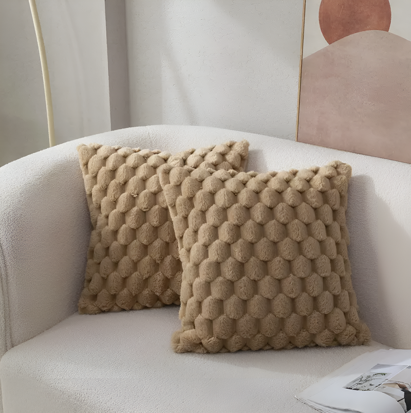 CozyWeave - Luxurious Soft Pillowcase with Fluffy Patterned Cover