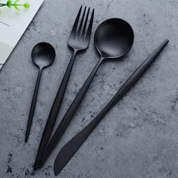 Thick cutlery set - 4-piece box set stainless steel cutlery