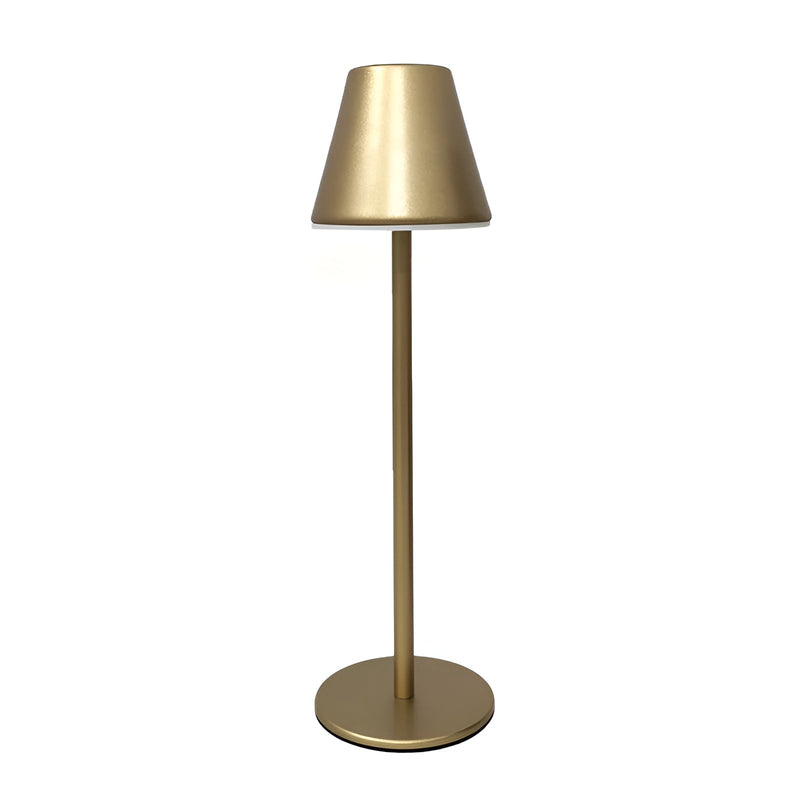 Modern table lamp - metal LED lamp with touch switch and USB connection