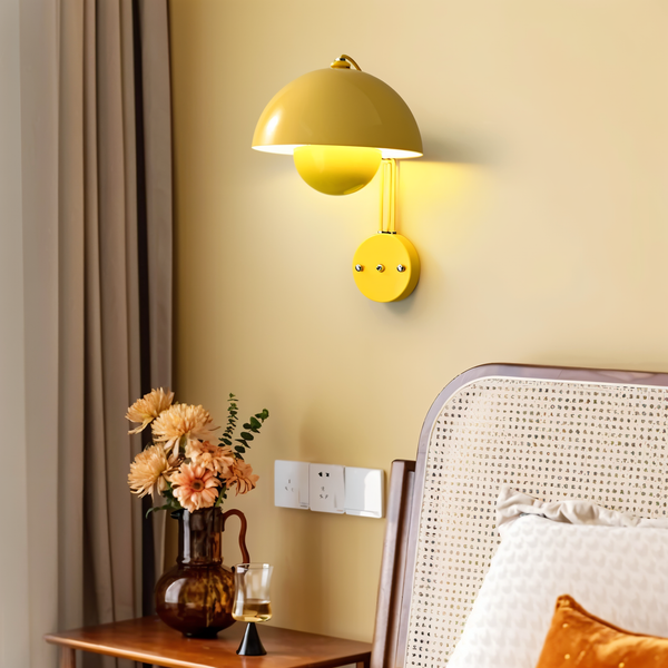 DomicBud Wall light - Flower bud Macaron wall lamp - Stylish round LED light