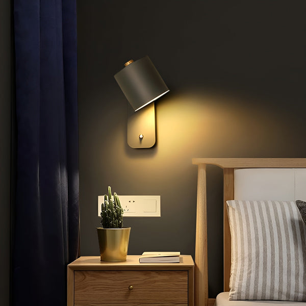 EasyPush WallLight - Rotatable Mini Cylinder LED Lamp