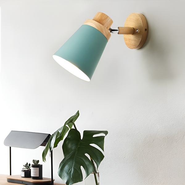 Eco-Chic Wall Light - Energy Efficient Wall Light Macaron made of Wood