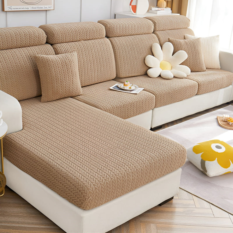 ElasticEase Sofa Cover - stretchable Jacquard sofa cover