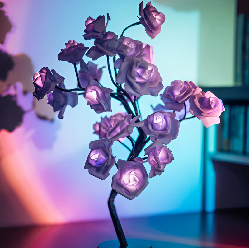 Rose Flower Tree - LED Night Light - Night Lamp