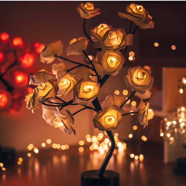 Rose Flower Tree - LED Night Light - Night Lamp