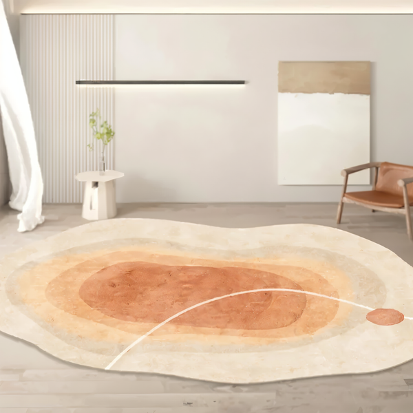 FancyFluff Rug - Living Room Rug - Irregular Shape Rug - Soft Rugs for Bedroom