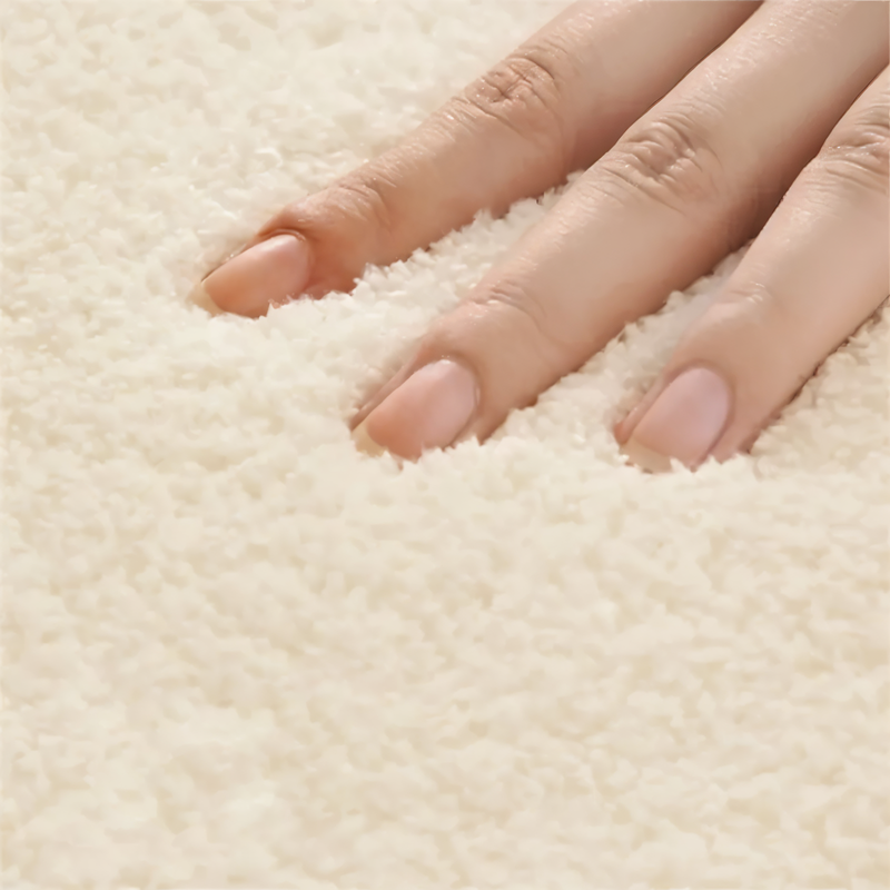 FancyFluff Rug - Living Room Rug - Irregular Shape Rug - Soft Rugs for Bedroom