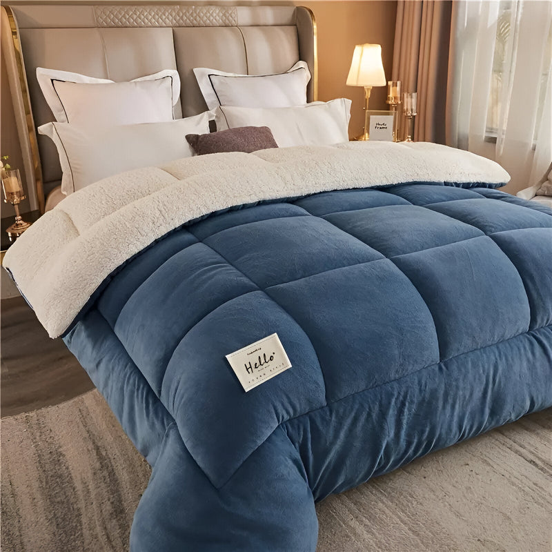 FleeceComforter - Fluffy reusable bedding for ultimate luxury and coziness in bed