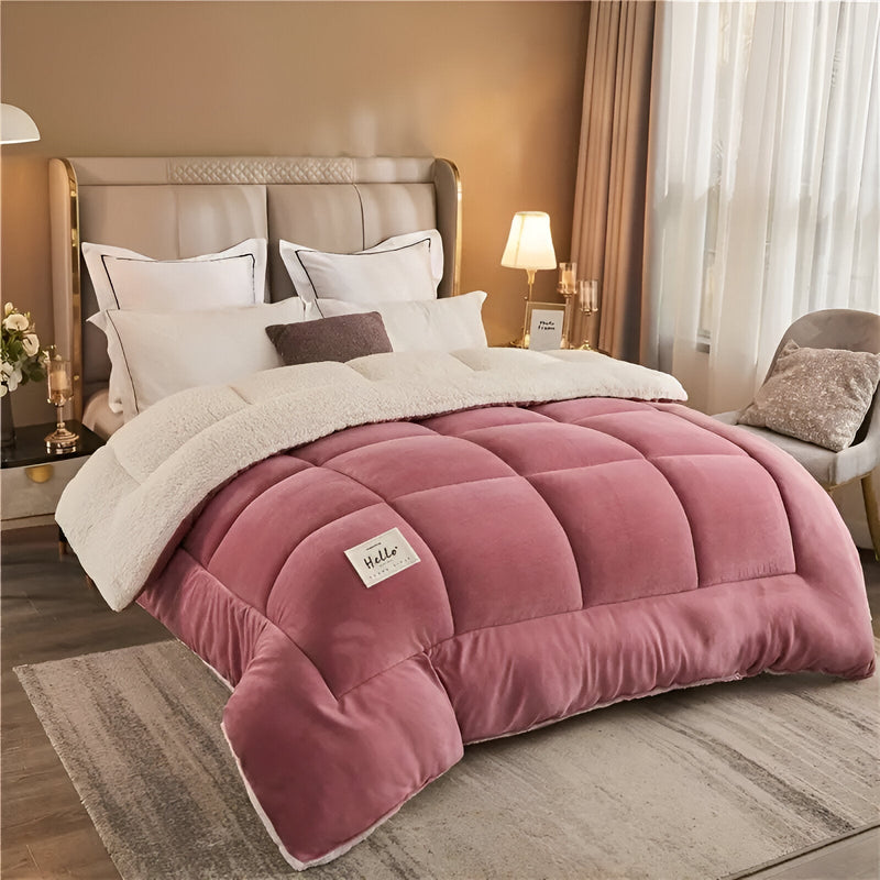 FleeceComforter - Fluffy reusable bedding for ultimate luxury and coziness in bed