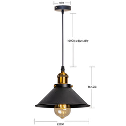 RetroDrop Hanging Lamp - Industrial Pendant Light - Retro LED Industrial Lighting