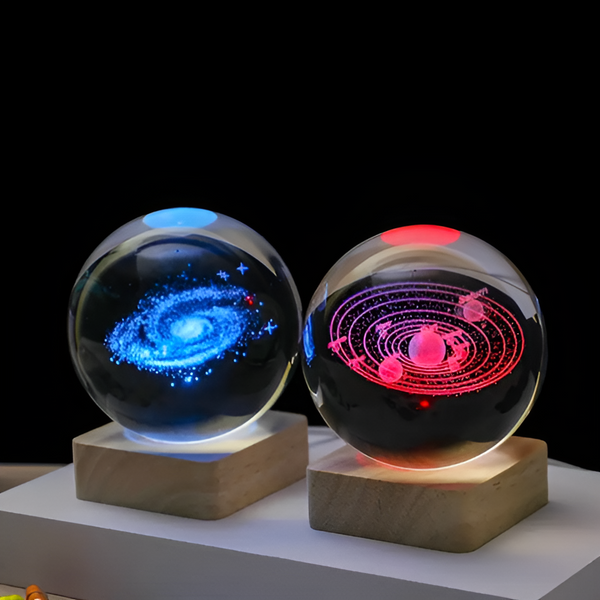 Galactic Glow - Magical LED Milky Way Galaxy Crystal Ball