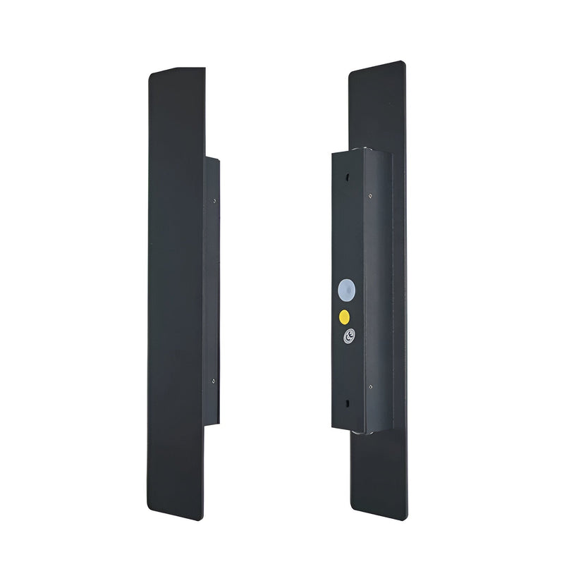 Rectangle WallLight - Rectangular wall light made of black aluminum for indoor and outdoor use