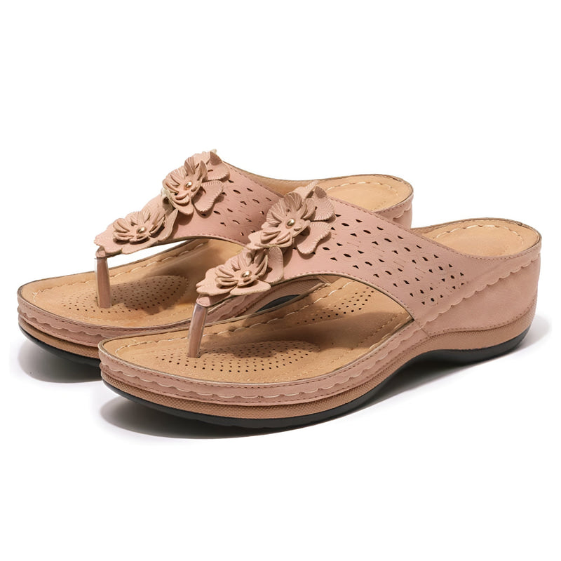 Lia - Women's sandals for summer - Nanofoam sole & non-slip wedge sandals