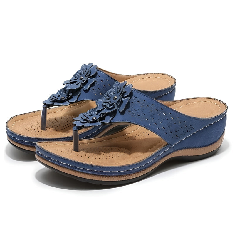 Lia - Women's sandals for summer - Nanofoam sole & non-slip wedge sandals