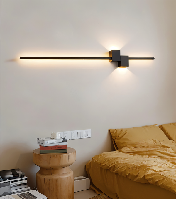 LineCryl Wall Lamp - Minimalistic Black Long LED Wall Light