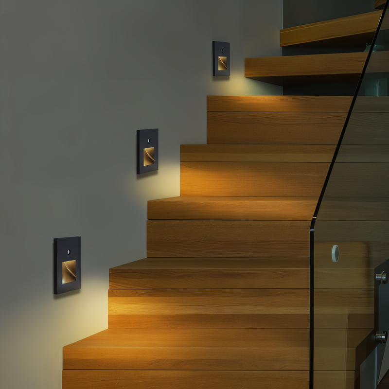 LumiStep Wall Light - Recessed Motion Sensor Stair Wall Lighting