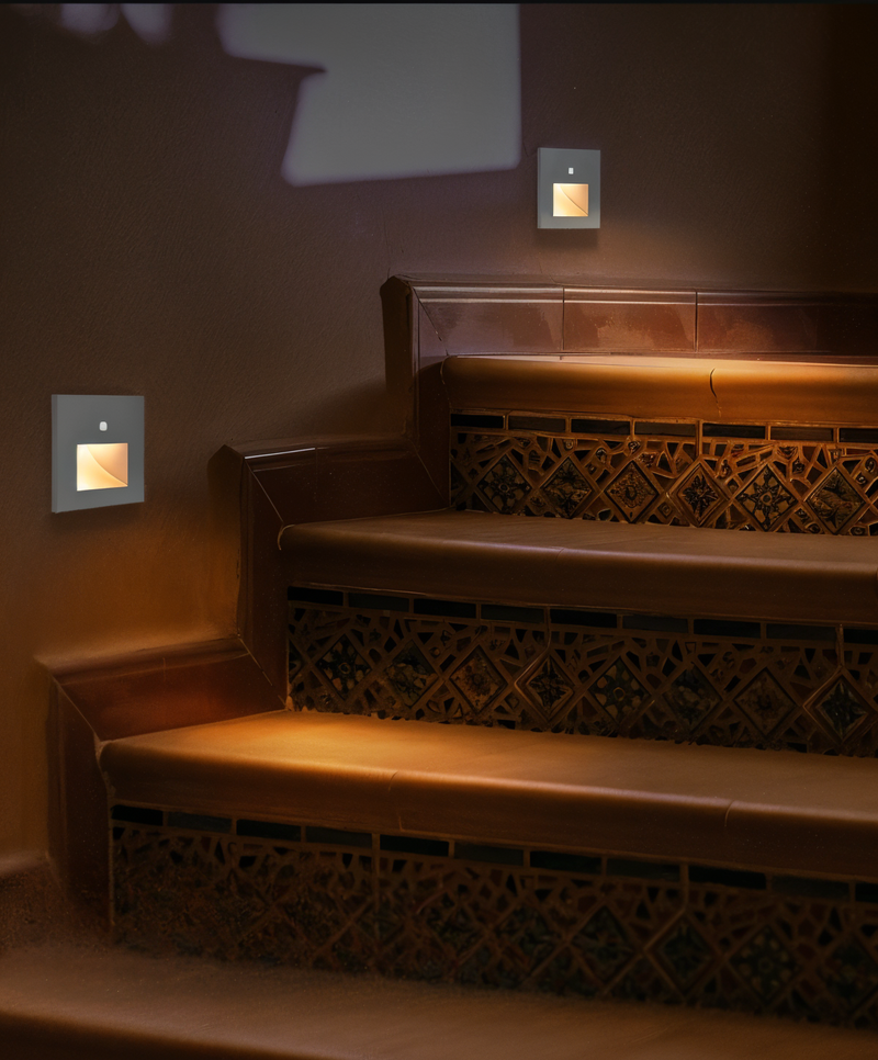 LumiStep Wall Light - Recessed Motion Sensor Stair Wall Lighting