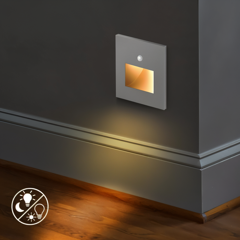 LumiStep Wall Light - Recessed Motion Sensor Stair Wall Lighting