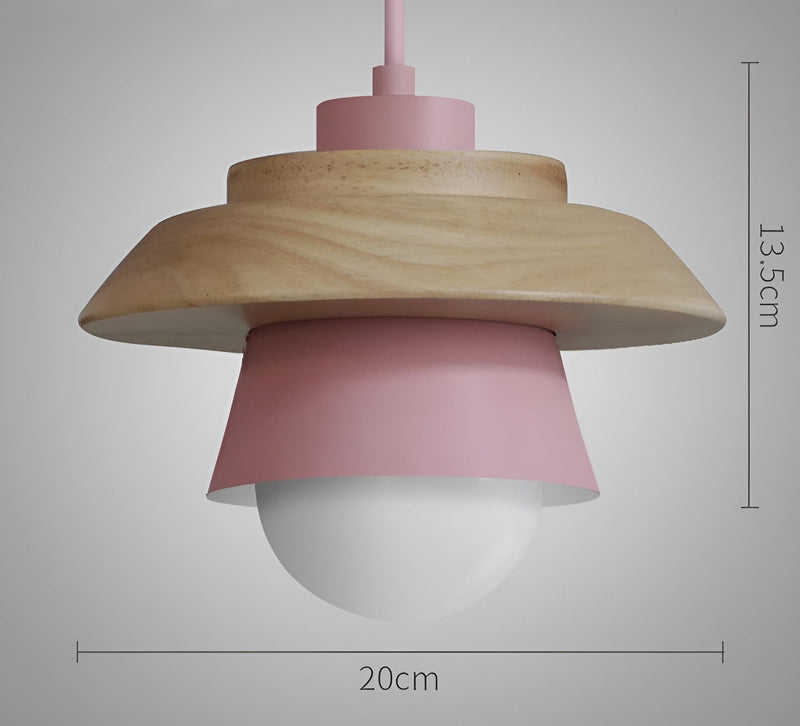 LuminLoft Ceiling Lights - Minimalistic Macaron Pendant Lamps made of Wood