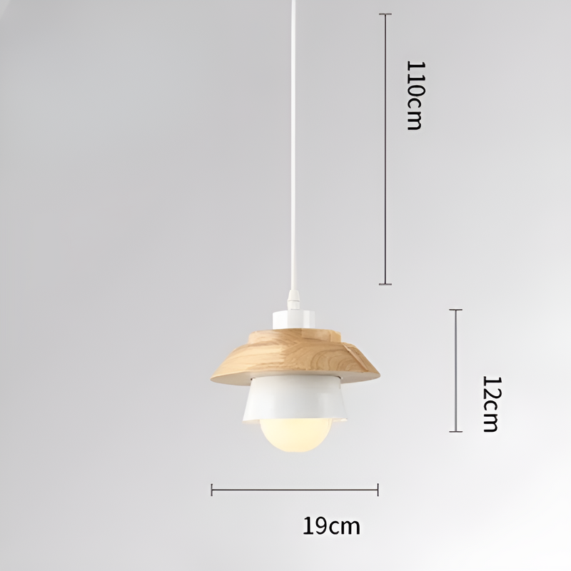 LuminLoft Ceiling Lights - Minimalistic Macaron Pendant Lamps made of Wood