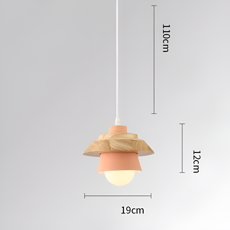 LuminLoft Ceiling Lights - Minimalistic Macaron Pendant Lamps made of Wood