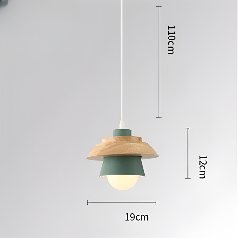 LuminLoft Ceiling Lights - Minimalistic Macaron Pendant Lamps made of Wood