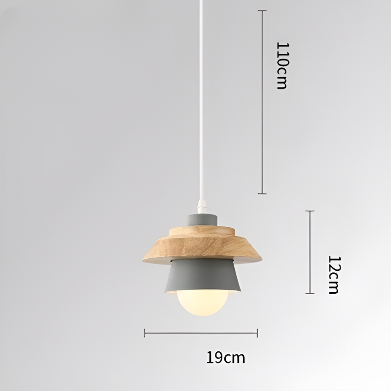 LuminLoft Ceiling Lights - Minimalistic Macaron Pendant Lamps made of Wood