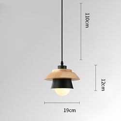 LuminLoft Ceiling Lights - Minimalistic Macaron Pendant Lamps made of Wood