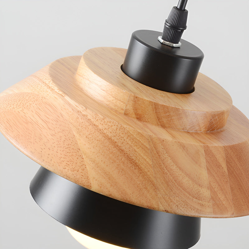 LuminLoft Ceiling Lights - Minimalistic Macaron Pendant Lamps made of Wood