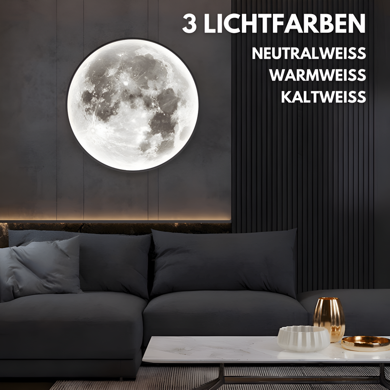 Lunar 3D-Moon-Wall-Lamp - Adjustable & Dimmable Moon-Wall-Lamp