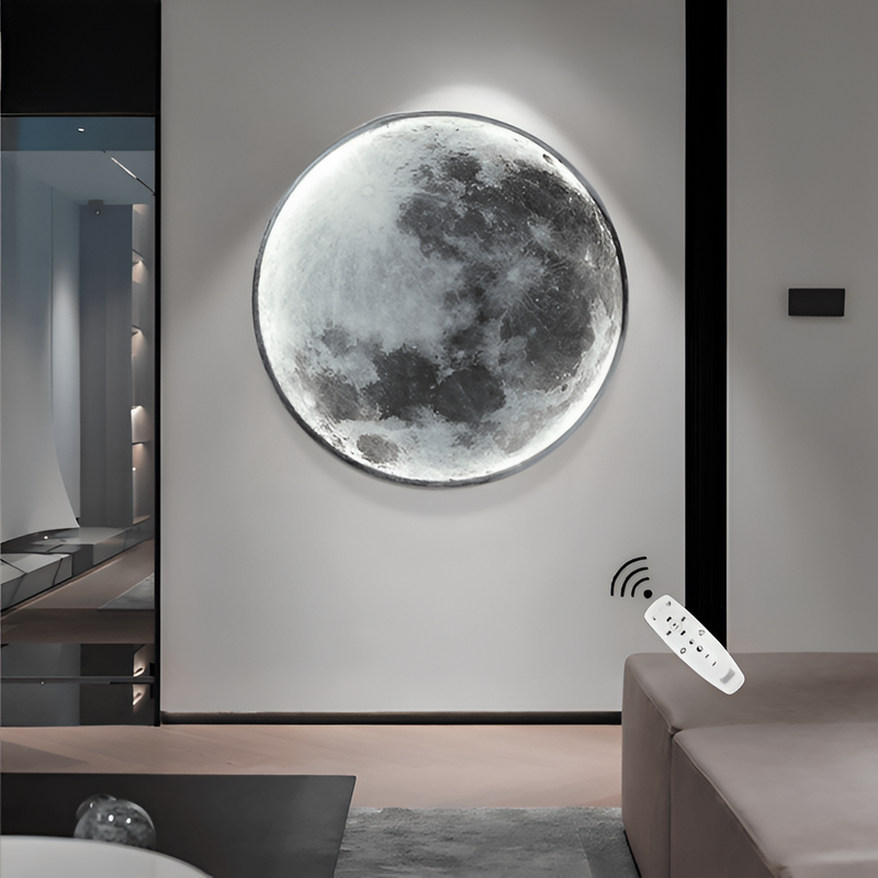 Lunar 3D-Moon-Wall-Lamp - Adjustable & Dimmable Moon-Wall-Lamp