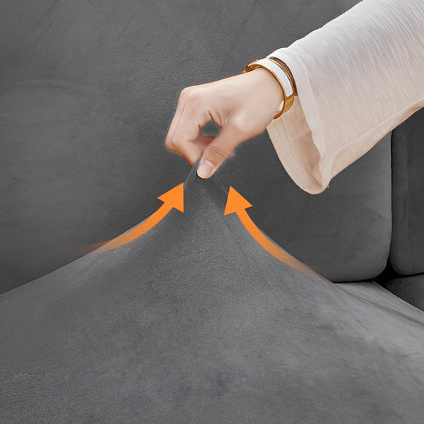 Velvet Sofa Cover - Smooth Ultra-Stretch Sofa Cover