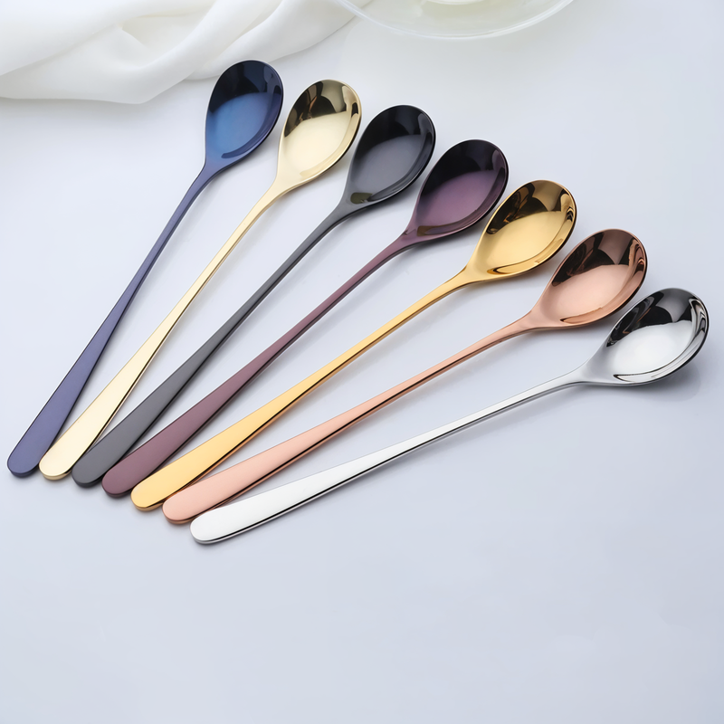 Luxury Dessert Spoon - 4/6 Piece Set Long-Handled Spoons